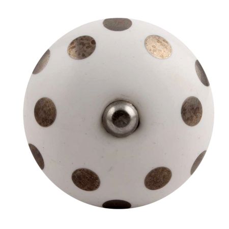 Silver Dot Ceramic Wine Stopper